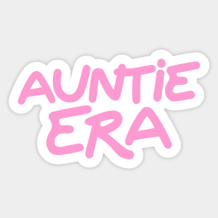 Pink Auntie Era Auntie Gifts New Aunt Cool Sticker